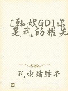 [韩娱GD]你是我的权先生