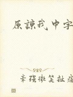 原谅我中字
