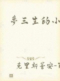 梦三生的小说