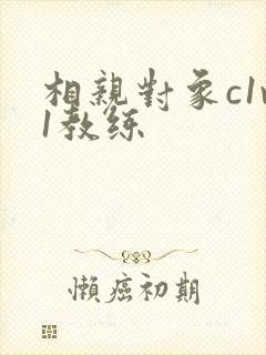 相亲对象c1v1教练