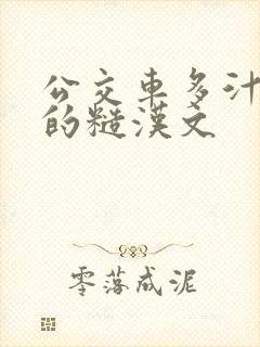 公交车多汁多肉的糙汉文