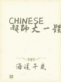 CHINESE超帅大一体育系精牛