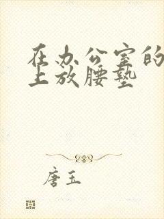 在办公室的椅子上放腰垫