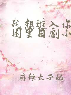 我想进入你的花园里日剧小说