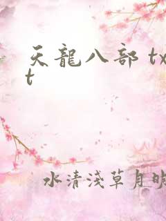 天龙八部 txt