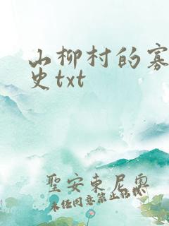 山柳村的寡妇情史txt