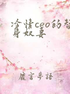 冷情ceo的替身奴妻