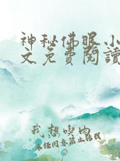 神秘佛眼小说全文免费阅读