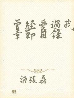 曾经爱过我刘念章节目录