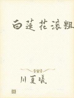 白莲花滚粗