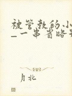 被管教的小美人_一串省略号_