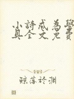 小诗成为学校教具全文免费阅读无弹窗