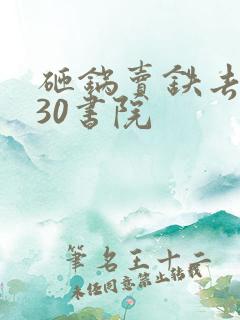 砸锅卖铁去上学30书院