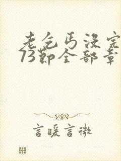 老乞丐没完没了73节全部章节内容