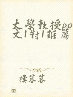 大学教授pop文1对1推荐