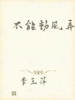 不能动风弄