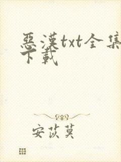 恶汉txt全集下载