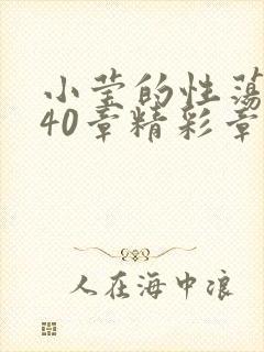 小莹的性荡生活40章精彩章节