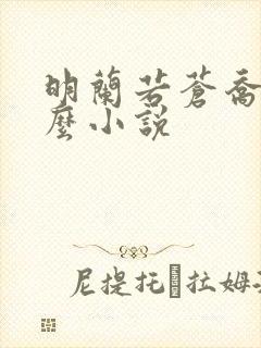 明兰若苍乔是什么小说