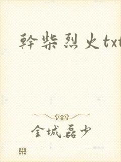 干柴烈火txt