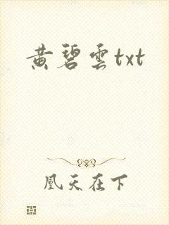 黄碧云txt