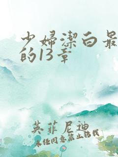 少妇洁白最刺激的13章