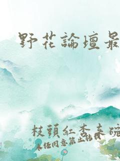野花论坛最新