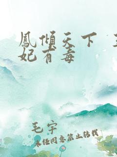 凤倾天下  王妃有毒