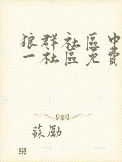 狼群社区中文第一社区免费