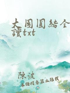 大团圆结全文阅读txt