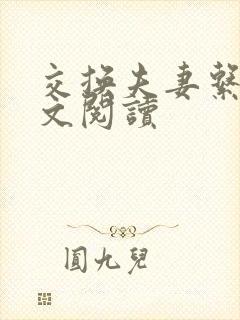 交换夫妻系列全文阅读