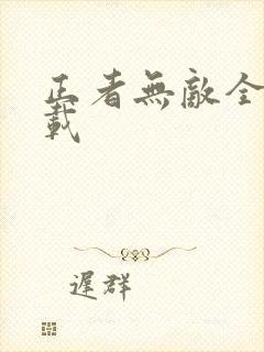 正者无敌全集下载