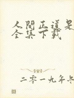 人间正道是沧桑全集下载