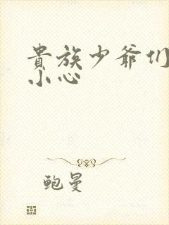 贵族少爷们 请小心