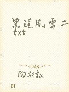 黑道风云二十年 txt