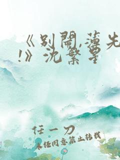 《别闹,薄先生!》沈繁星