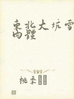 东北大坑雪白的肉体