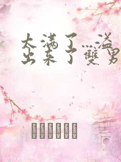 太满了...溢出来了双男动漫