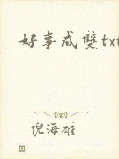 好事成双txt