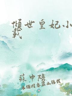 倾世皇妃小说下载