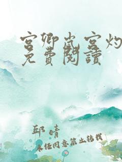 宫卿岚宫灼小说免费阅读