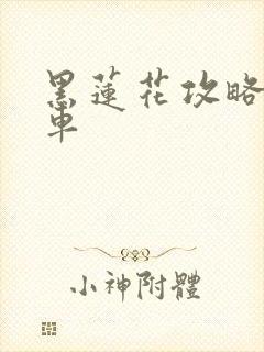 黑莲花攻略手册车