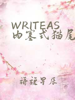 WRITEAS内塞式猫尾