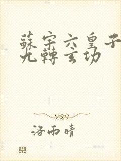 苏宇六皇子签到九转玄功