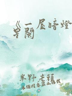 《一屋暗灯》宋星阑