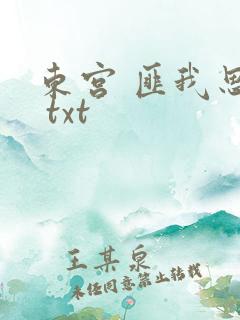东宫 匪我思存 txt