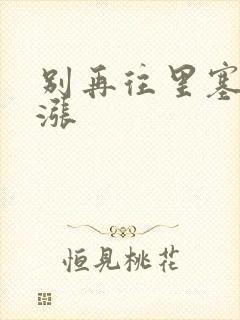 别再往里塞了好涨