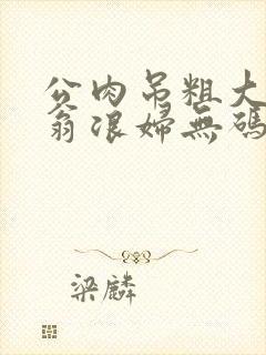 公肉吊粗大双色翁浪妇无码AV