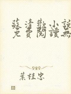 苏清欢小说全文免费阅读无弹窗