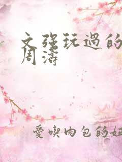 文强玩过的女人周涛